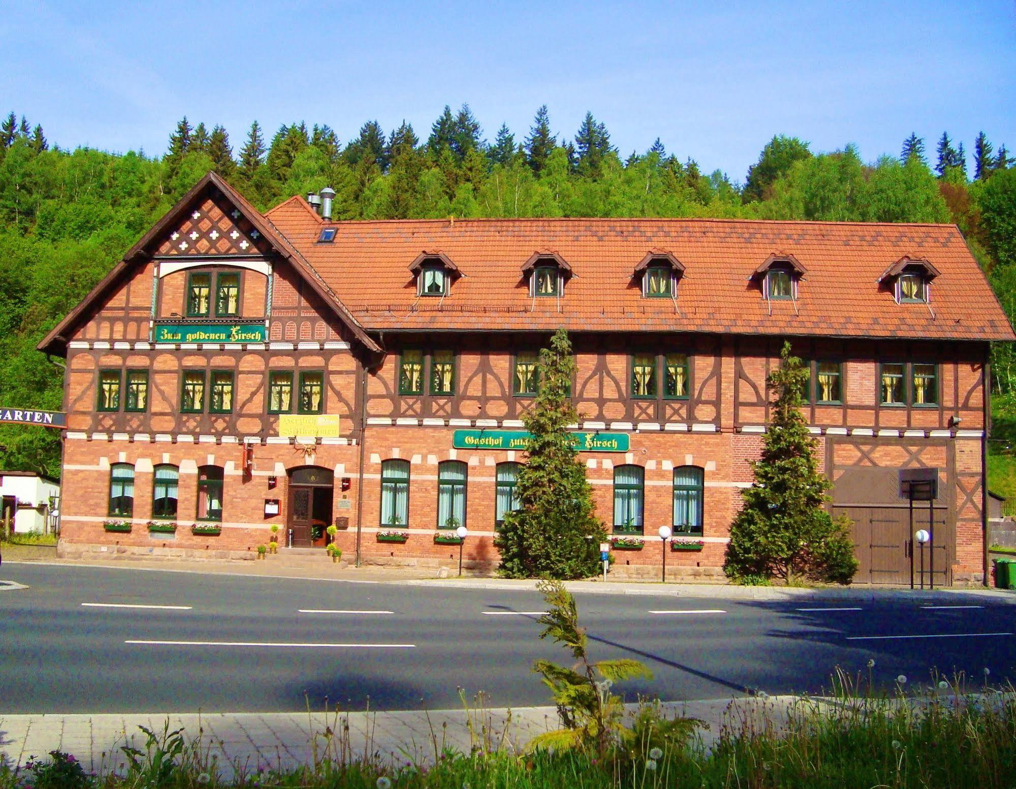 Hotel Zum Goldenen Hirsch Sankt Kilian エクステリア 写真